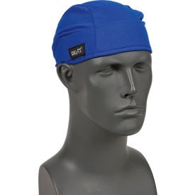 Ergodyne® Chill-Its® 6615 High-Performance Dew Rag Blue One Size 12481