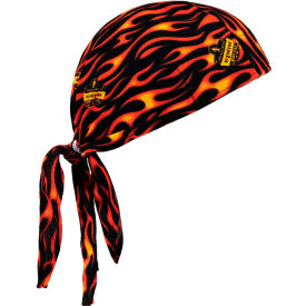 Ergodyne® Chill-Its® 6615 High-Performance Dew Rag Flames One Size 12485