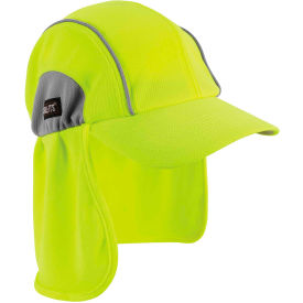 Ergodyne® Chill-Its® 6650 High Performance Hat W/ Neck Shade Lime One Size 12520 - Pkg Qty 6