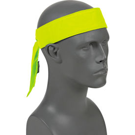 Ergodyne® Chill-Its® 6700CT Evap. Cooling Bandana w/ Built-In Cooling Towel - Tie Lime 12566