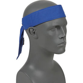 Ergodyne® Chill-Its® 6700CT Evap. Cooling Bandana w/ Built-In Cooling Towel - Tie Blue 12567