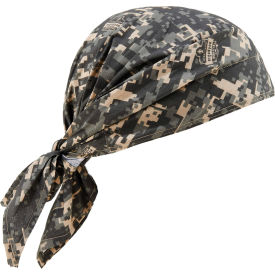 Ergodyne® Chill-Its® 6710CT Evap. Cooling Triangle Hat w/ Built-In Cooling Towel Camo 12582 - Pkg Qty 6