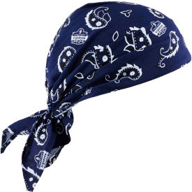 Ergodyne Chill-Its® Evap. Cooling Triangle Hat w/ Built-In Cooling Towel Navy Western 12584 12584 - Pkg Qty 6