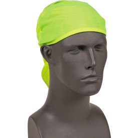 Ergodyne® Chill-Its® 6710CT Evap. Cooling Triangle Hat w/ Built-In Cooling Towel Lime 12586