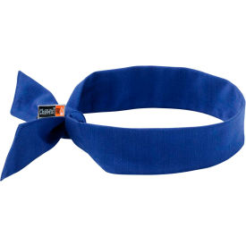 Ergodyne® Chill-Its® 6700FR Evaporative FR Cooling Bandana Tie Blue 12607 - Pkg Qty 6