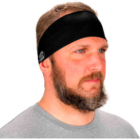 Ergodyne Chill-Its 6634 Cooling Headband Performance Knit Black 12702