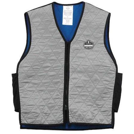 Chill-Its 6665 Evaporative Cooling Vest Xl Gray MPN:12545