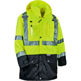 Ergodyne® GloWear® 8386 Hi-Vis Shell Jacket Small Lime 25372