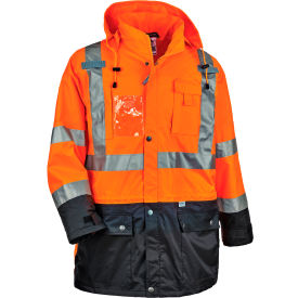 Ergodyne® GloWear® 8386 Hi-Vis Shell Jacket Small Orange 25462