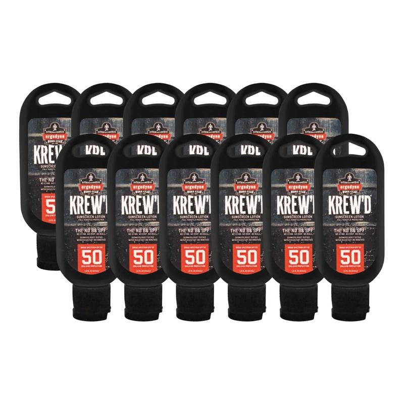 Ergodyne KREW-d 6352 SPF 50 Sunscreen Lotions, 1.5 Oz, Case Of 12 Lotions MPN:16632