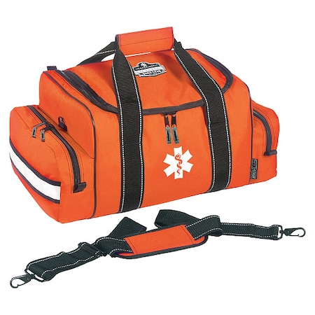 Duffel Bag, Polyester, 19 in L, 12 in W, Orange MPN:GB5215