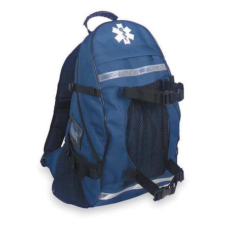 Backpack, Polyester, 12 in L, 7 in W, Blue MPN:GB5243