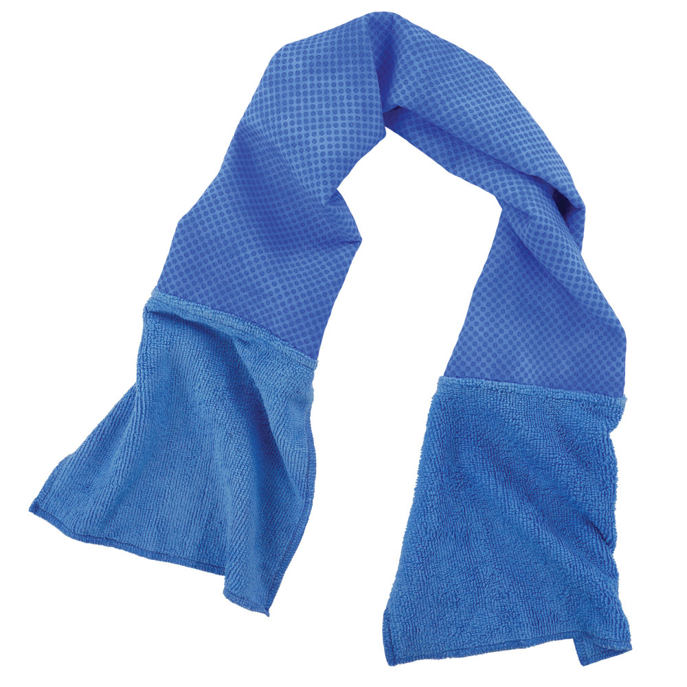 Ergodyne Chill-Its 6604 Multi-Purpose Cleaning And Cooling Towel, 8in x 35in, Blue MPN:12490