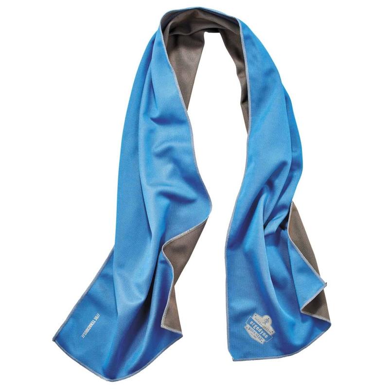 Ergodyne Chill-Its 6602MF Evaporative Microfiber Cooling Towel, Blue MPN:12660