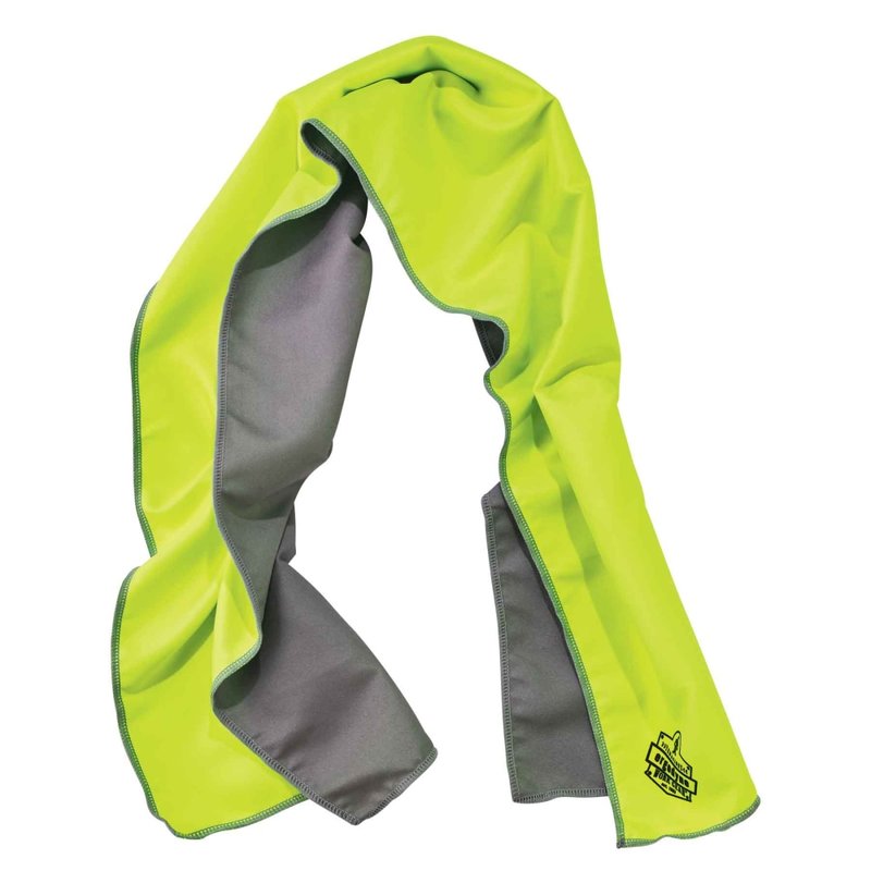 Ergodyne Chill-Its 6602MF Evaporative Microfiber Cooling Towel, Lime MPN:12669