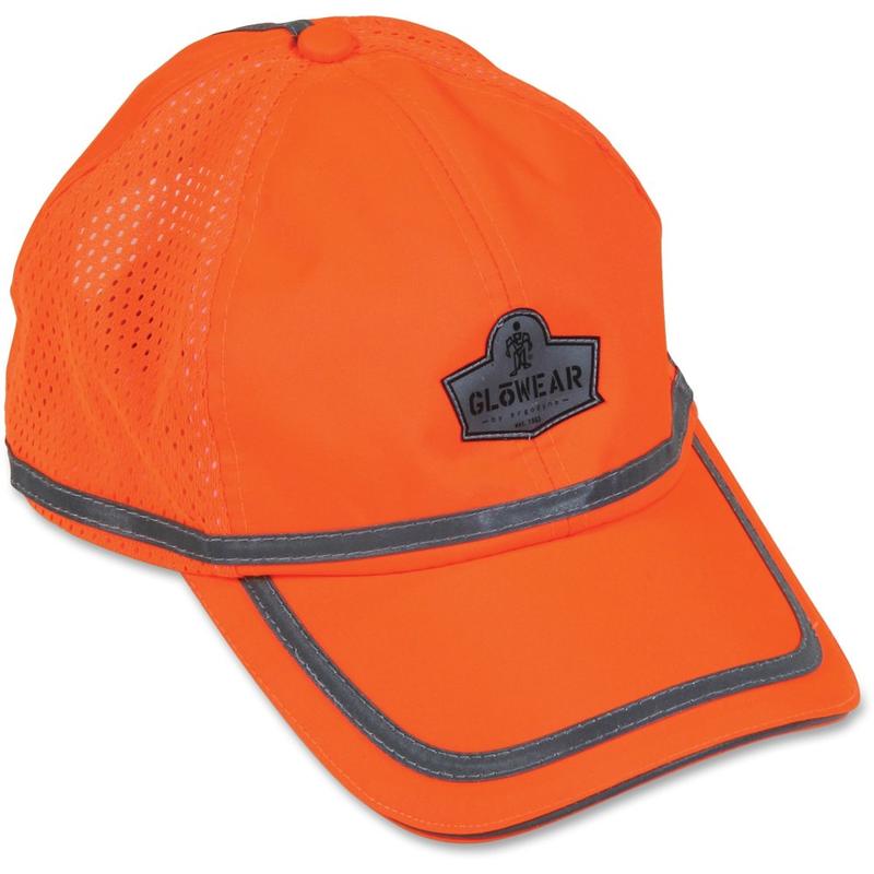 Ergodyne GloWear 8930 Class 2 Hi-Vis Baseball Cap, Orange MPN:23238