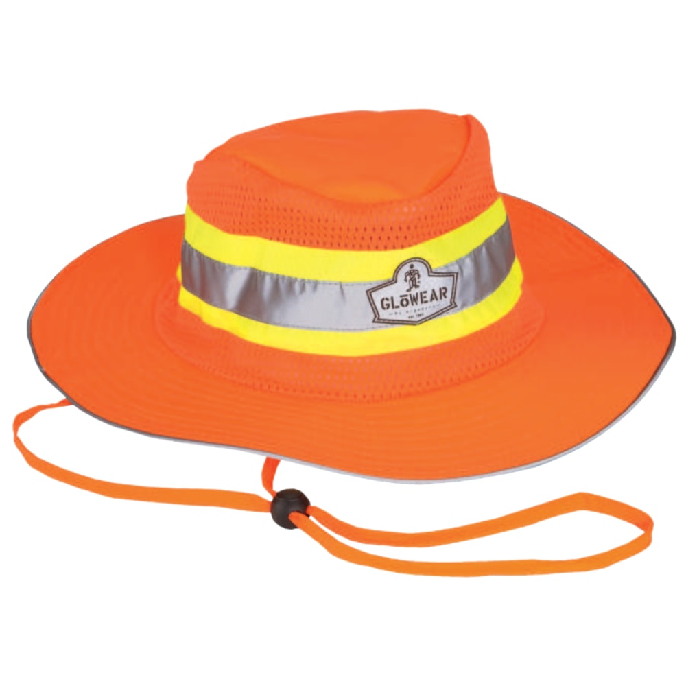 Ergodyne GloWear 8935 Hi-Vis Polyester Ranger Hat, Large/X-Large, Lime MPN:23260