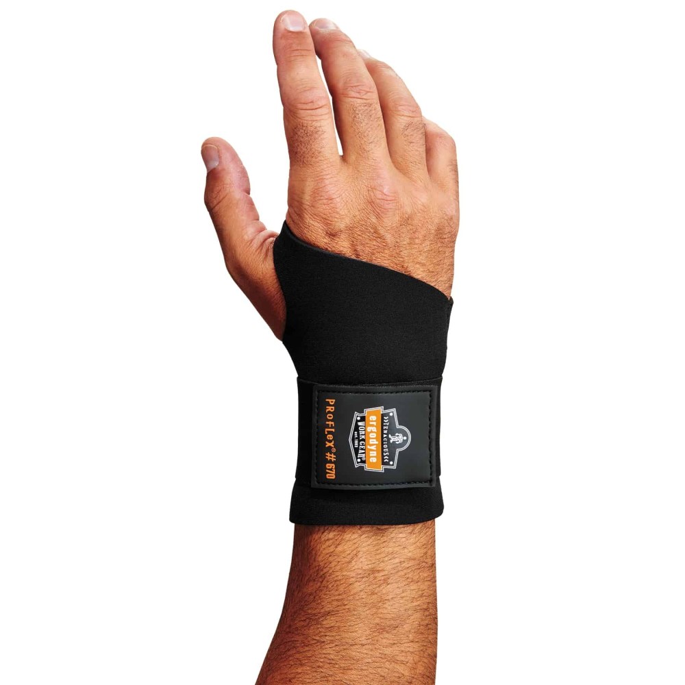 Ergodyne ProFlex 670 Support, Wrist, Small, Black MPN:16612