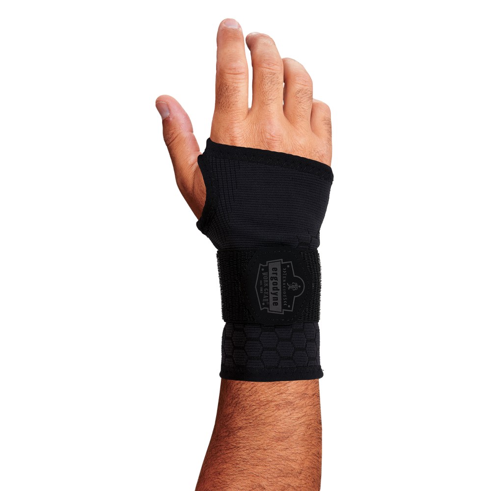 Ergodyne ProFlex 680 Wrist Support Sleeve, Single Strap, L, Black MPN:16628