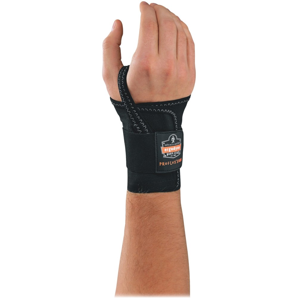 Ergodyne ProFlex 4000 Support, Single-Strap Wrist, Right, Medium, Black MPN:70004