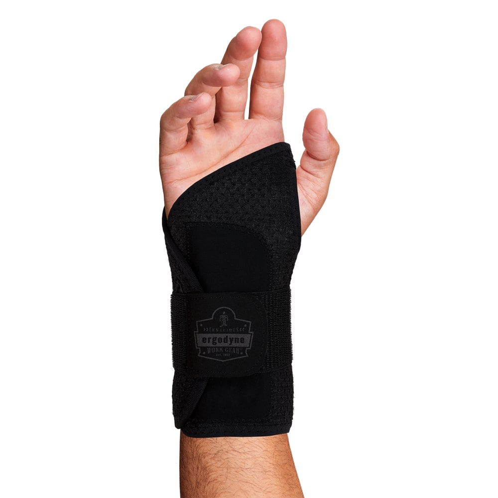 Ergodyne ProFlex 4005 Wrist Brace Support, Single Strap, XL-Right, Black MPN:70147