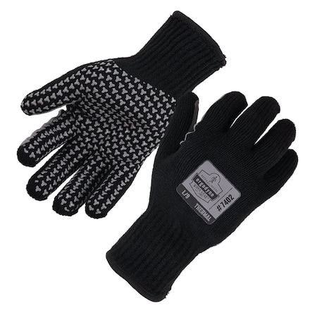 Black Thermal Knit Cooler Gloves, L MPN:10614