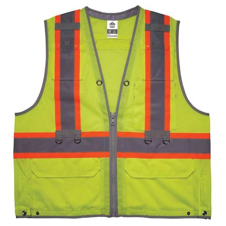 Safety Vest, ANSI Class 2, L/XL Size MPN:24175