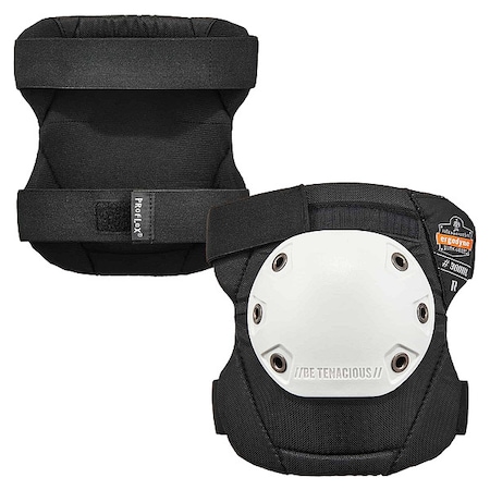 Rounded Cap Knee Pad, H/L White Cap, PR MPN:300HL