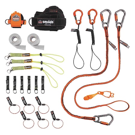 Tool Tethering Kit, Black/Green/Orange MPN:3183