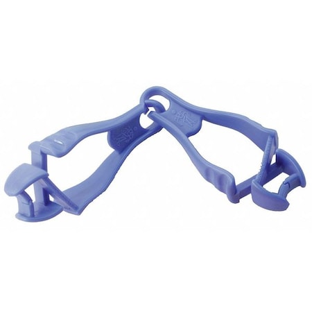 Glove Holder Clips, Non-Conductive Acetal Copolymer, Holds (1) Pair of Gloves, Blue MPN:3400