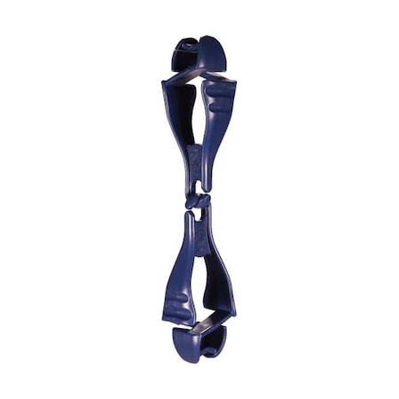 Glove Holder Clips, Non-Conductive Acetal Copolymer, Holds (1) Pair of Gloves, Deep Blue MPN:3400MD