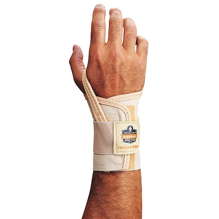 Wrist Support, Elastic, Single Strap, Right, Black, Size S MPN:4000