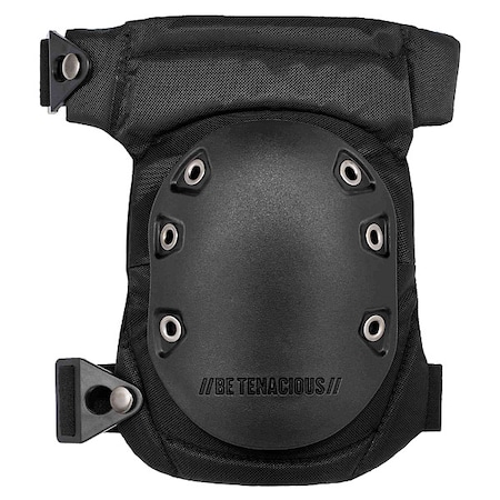Knee Pad, Hard Shell, Gel, Foam Pad, Rubber Cap, Buckle Closure, 2 Straps, Black, Universal MPN:435
