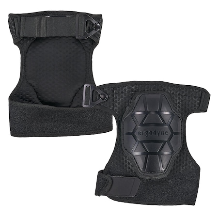 One Size Black Knee Pads - Non Marring 3-Layer Foam, PR MPN:575