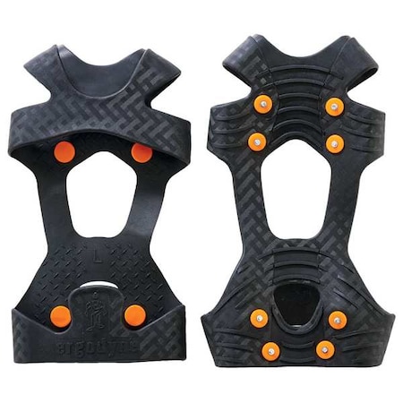 Traction Device, Ball, Heel Coverage, Strap-On, Steel, Stud, Fits Shoe Size 11 to 15 MPN:6300