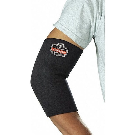 Elbow Sleeve, Neoprene, Spandex, Pull-Over, Black, Size M MPN:650
