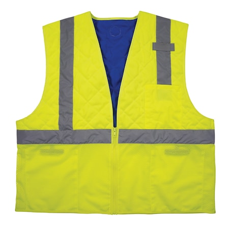 Lime Class 2 Hi-Vis Safety Cooling Vest - L MPN:6668
