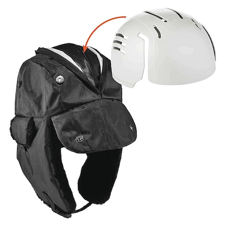 Trapper Hat, Over the Head, S/M, Black MPN:6802ZI