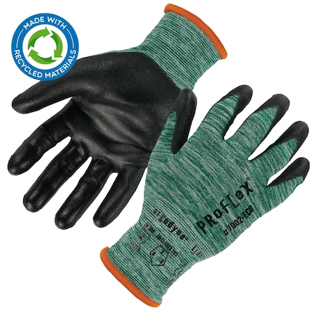 Gloves, Recycled Polyethylene Terephthalate, Green, L 1 PR MPN:7002-ECO