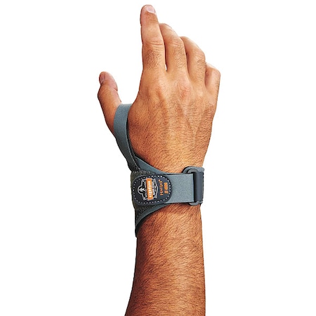Wrist Support, neoprene, Single Strap, Left, Gray, Size S MPN:70282