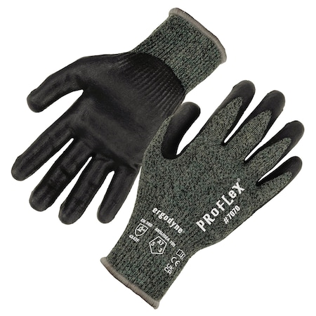 ANSI A7 Nitrile Coated CR Gloves, Green, Size XL, PR MPN:7070