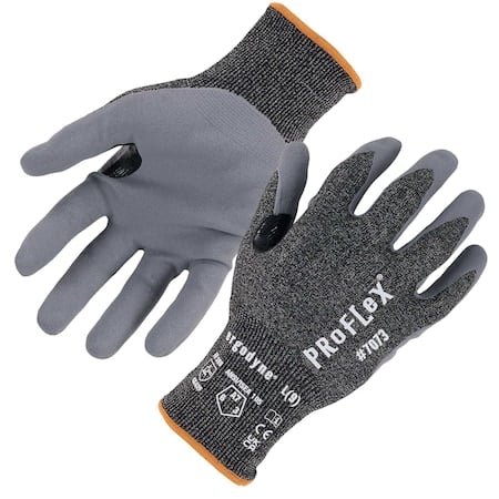 Nitrile Coated Cut-Resistant Gloves, Cut Level A7, Nitrile, Sandy Nitrile, L 1 PR MPN:7073