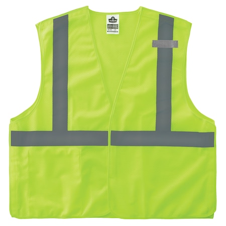 S Lime Economy Breakaway Mesh Vest Class 2 - Single Vest MPN:8215BA-S