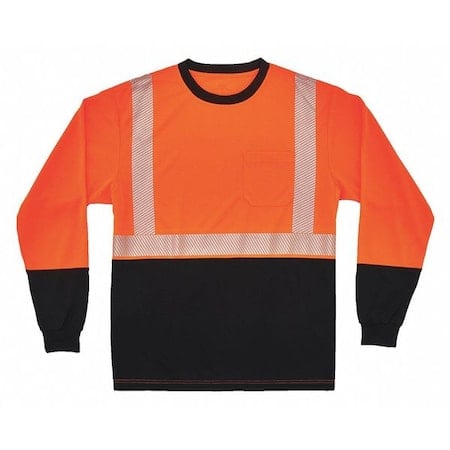 Black Front Perf. Lng Slv Shirt, XL, Org MPN:8281BK