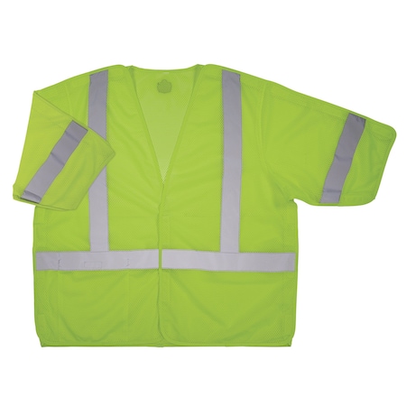 Breakaway Safety Vest, Polyester, Lime, Size S/M MPN:8315BA