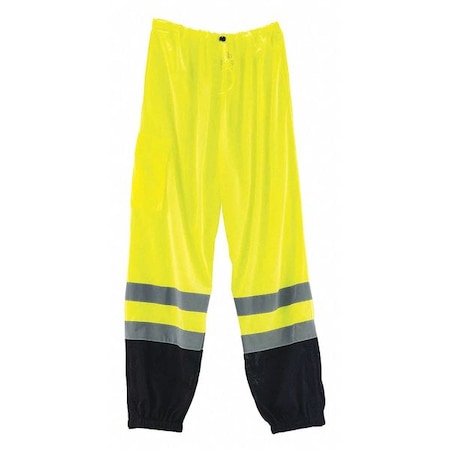 Black Bottom Hi-Vis Pants, Lime, S/M MPN:8910BK