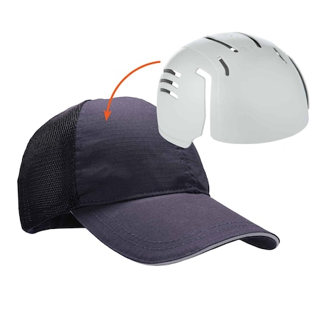 Standard Baseball Cap, Hat w/ Insert, Navy MPN:8946-KIT