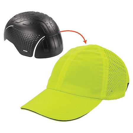 Bump Cap, Baseball, Polyethylene, None Suspension, Fits Hat Size 7 1/4 to 8 1/2 MPN:8947