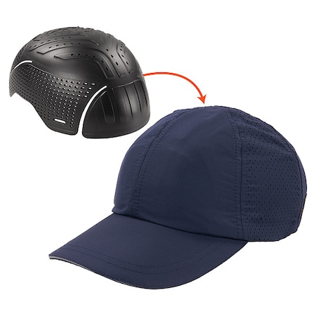 Bump Cap, Baseball, Polyethylene, None Suspension, Fits Hat Size 6 1/4 to 7 1/4 MPN:8947