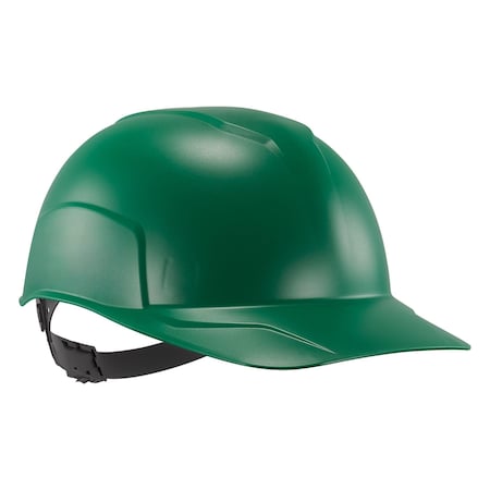 Bump Cap, Short Brim, Polyethylene, Ratchet Suspension, Green MPN:8952